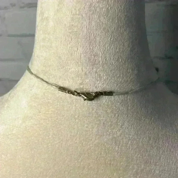 Blue Beaded String Necklace - Picture 5 of 8